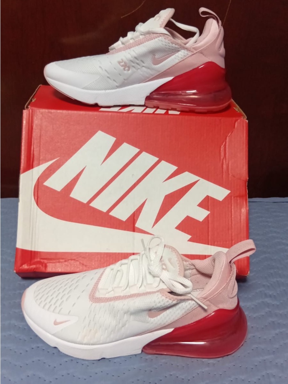Nike Kids Pink & White Air Bubble Sneakers